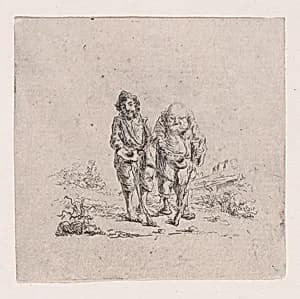 Copy of Two Beggars by baron Dominique Vivant Denon