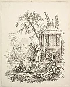 Cormorant Fishing by Gabriel Huquier|François Boucher