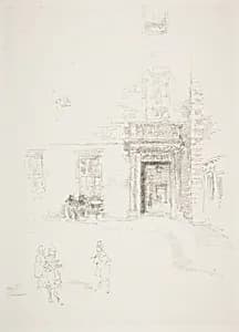 Courtyard, Chelsea Hospital by James McNeill Whistler