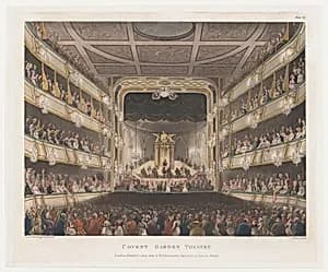 Covent Garden Theatre by Thomas Rowlandson|Auguste Charles Pugin|John Bluck|Rudolph Ackermann, London