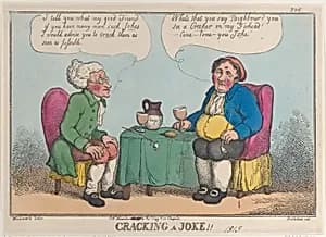 Cracking a Joke!! by George Murgatroyd Woodward|Thomas Tegg|Thomas Rowlandson