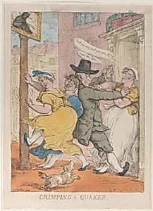 Crimping a Quaker by Thomas Rowlandson|Thomas Tegg