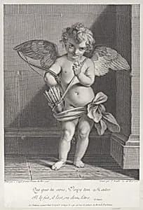 Cupid by Charles Antoine Coypel|Jean Daullé