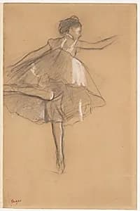 Dancer on pointe by Edgar Degas