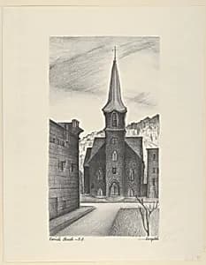 Danish Church, San Francisco by Marguerite Redman Dorgeloh|WPA