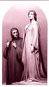 Dante and Beatrice by Narcisse Lecomte|Ary Scheffer
