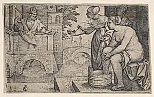 David and Bathsheba by Georg Pencz