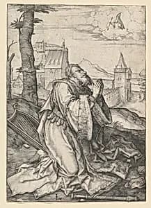 David Praying by Lucas van Leyden