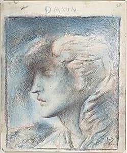 Dawn (Head of Hypnos) by Simeon Solomon