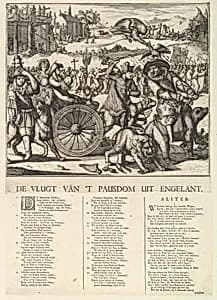 De Vlugt van 't Pausdom by Romeyn de Hooghe