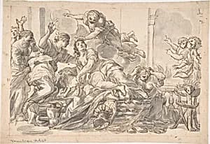 Death of Dido by Giovanni Francesco Romanelli
