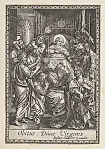 Death of the Virgin by Justus Sadeler|Anonymous