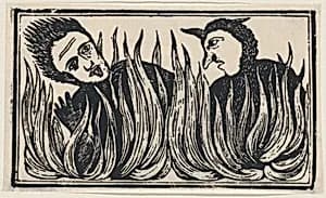 Demons engulfed in flames