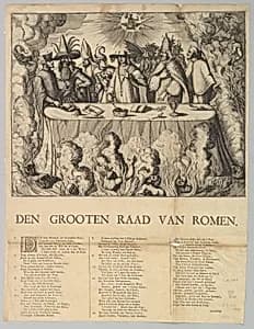 Den Grooten Raad van Romen by Romeyn de Hooghe