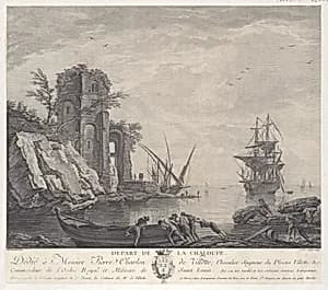 Departure of the Ship by Anne Philiberte Coulet|Joseph Vernet
