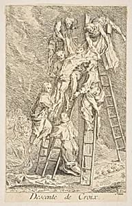 Descent from the Cross by Claude Gillot|Jacques Gabriel Huquier