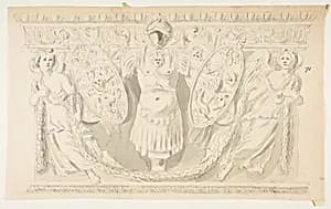 Design after a Roman Frieze by Anonymous, French, 18th century