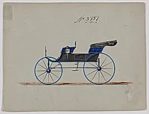 Design for 2 seat Phaeton, no. 3851 by Brewster & Co.