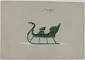 Design for 4 Seat Sleigh, no. 3868 by Brewster & Co.|Herman Stahmer