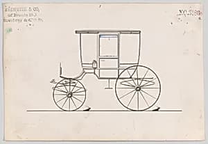 Design for 6 seat Rockaway, no. 3186a by Brewster & Co.