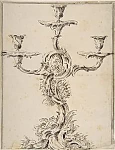 Design for a Candelabra by Anonymous, French, 18th century