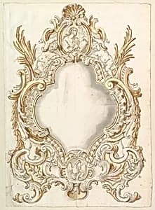 Design for a Carta Gloria by Anonymous, Italian, Roman, 18th century