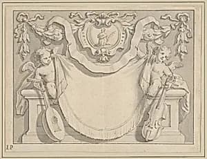 Design for a Cartouche by Anonymous, Italian, 17th century