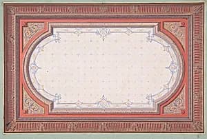 Design for a ceiling by Jules-Edmond-Charles Lachaise|Eugène-Pierre Gourdet