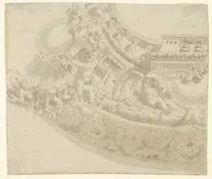 Design for a Ceiling by Anonymous, Italian, 17th century