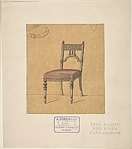 Design for a Chair by A. Damon et Cie.