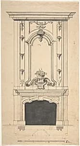 Design for a Chimney Piece by Anonymous, British, 18th century