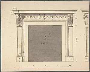 Design for a Chimneypiece by Sir William Chambers