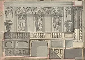 Design for a Court Theatre by Anonymous, French, 18th century