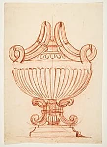 Design for a Covered Vase by Anonymous, French, 18th century