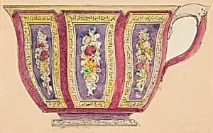 Design for a cup by Anonymous, French, 19th century