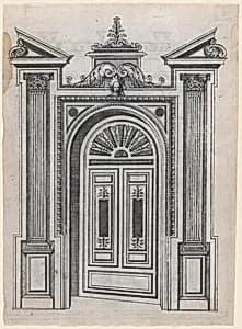 Design for a Door Frame by Jacques Androuet Du Cerceau