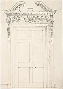 Design for a Doorway by Anonymous, British, 19th century
