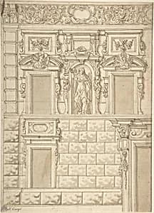 Design for a Façade by Anonymous, Italian, Bolognese 18th century artist
