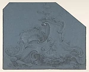 Design for a Fountain by Anonymous, French, 18th century