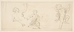 Design for a Frieze by Anonymous, French, 18th century
