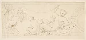 Design for a Frieze by Anonymous, French, 18th century