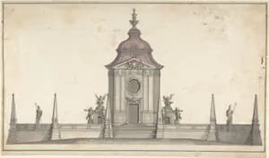 Design for a Funerary Monument by Anonymous, German, 19th century|Anonymous, German, 18th century