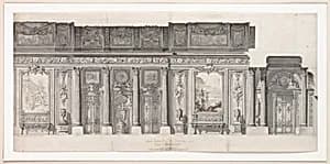Design for a "Grande Galerie" by Jean Charles Delafosse