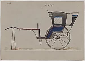 Design for a Hansom or Foder Cab, no. 3961 by Brewster & Co.|Herman Stahmer
