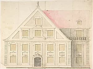 Design for a House Façade by Anonymous, German, 18th century|Anonymous, Dutch