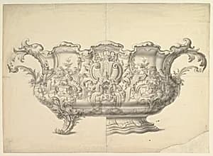 Design for a Jardinière by Anonymous, German, 18th century|Pierre Germain