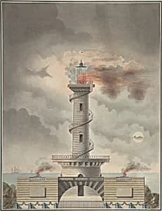 Design for a Lighthouse (Margate?) by Debenne