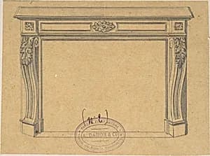 Design for a Mantelpiece by A. Damon et Cie.