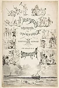 Design for a Music Program by Anonymous, French, 19th century