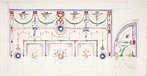 Design for a Painted Ceiling by Anonymous, Italian, 19th century